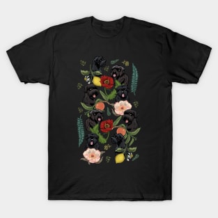 Botanical and Black Russian Terrier T-Shirt